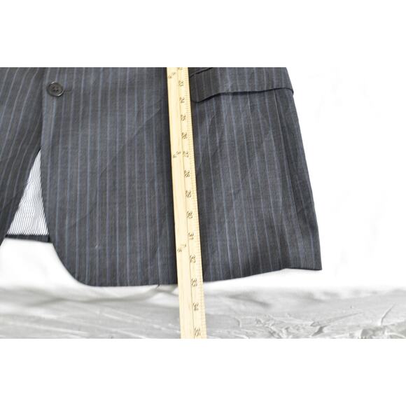 Brooks Brothers Explorer Regent Fit Gray Striped Wool Sport Coat Blazer 48L - Picture 7 of 9